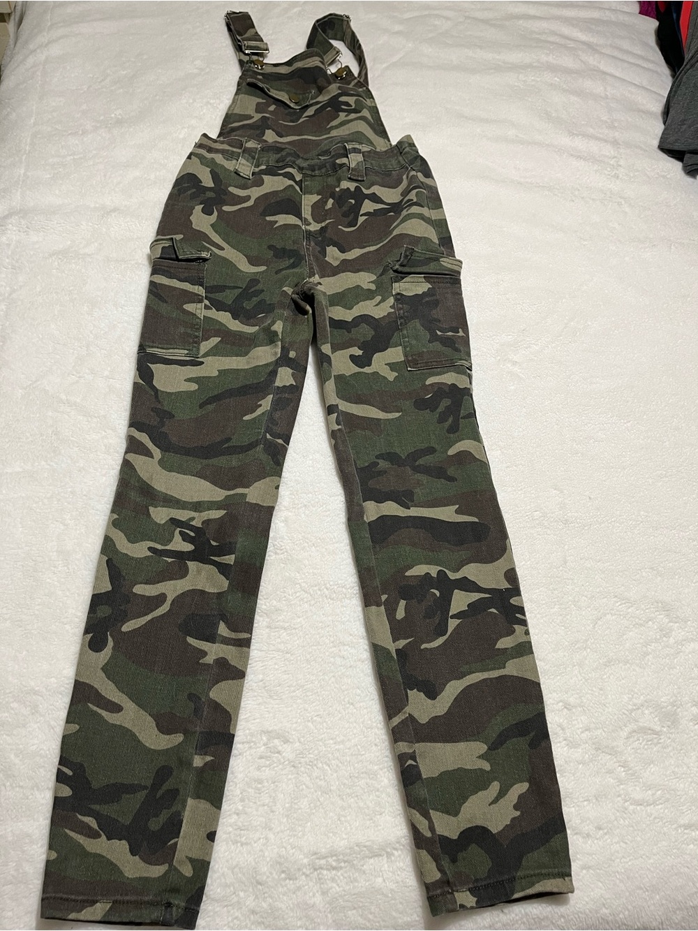 Camo Cargo Overalls - Green Camo